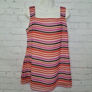 Cabi Striped Cami Tank Top Size Small